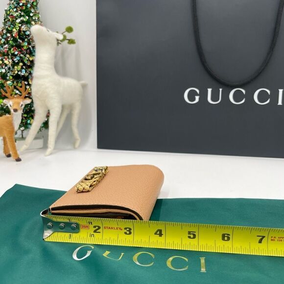 Women’s Gucci, interlocking G python bow leather wallet made in Italy - Picture 5 of 9